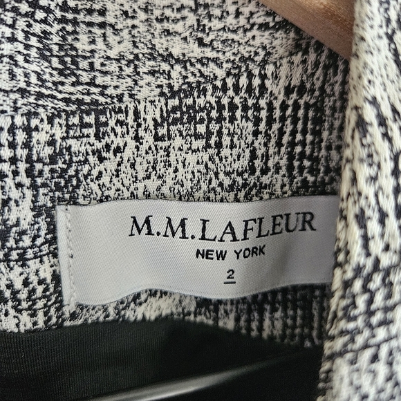 M.M La Fleur Black And White Crackle Aditi Knee Length Dress - Picture 6 of 13